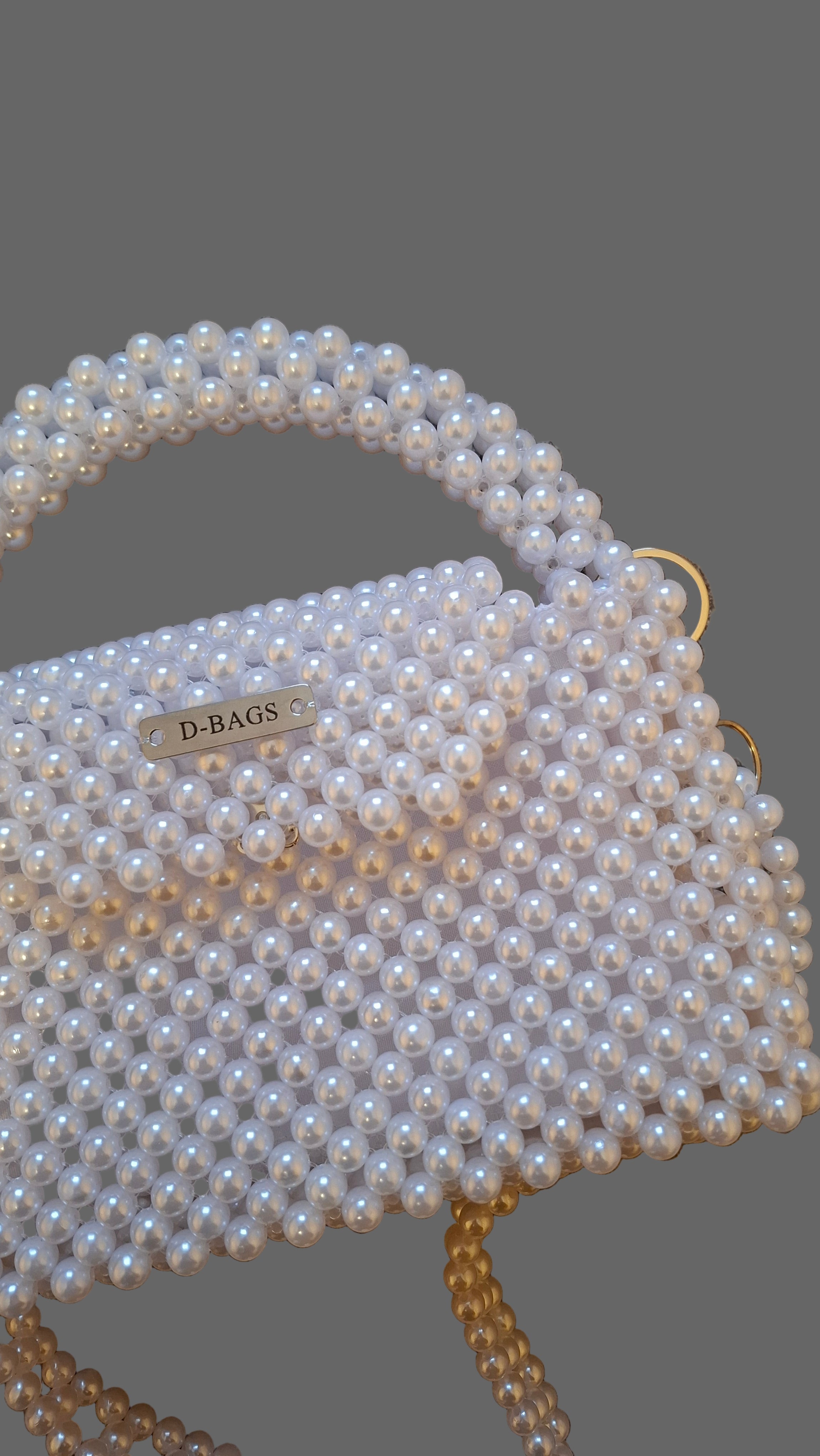 Crystal White - Gyöngytáska