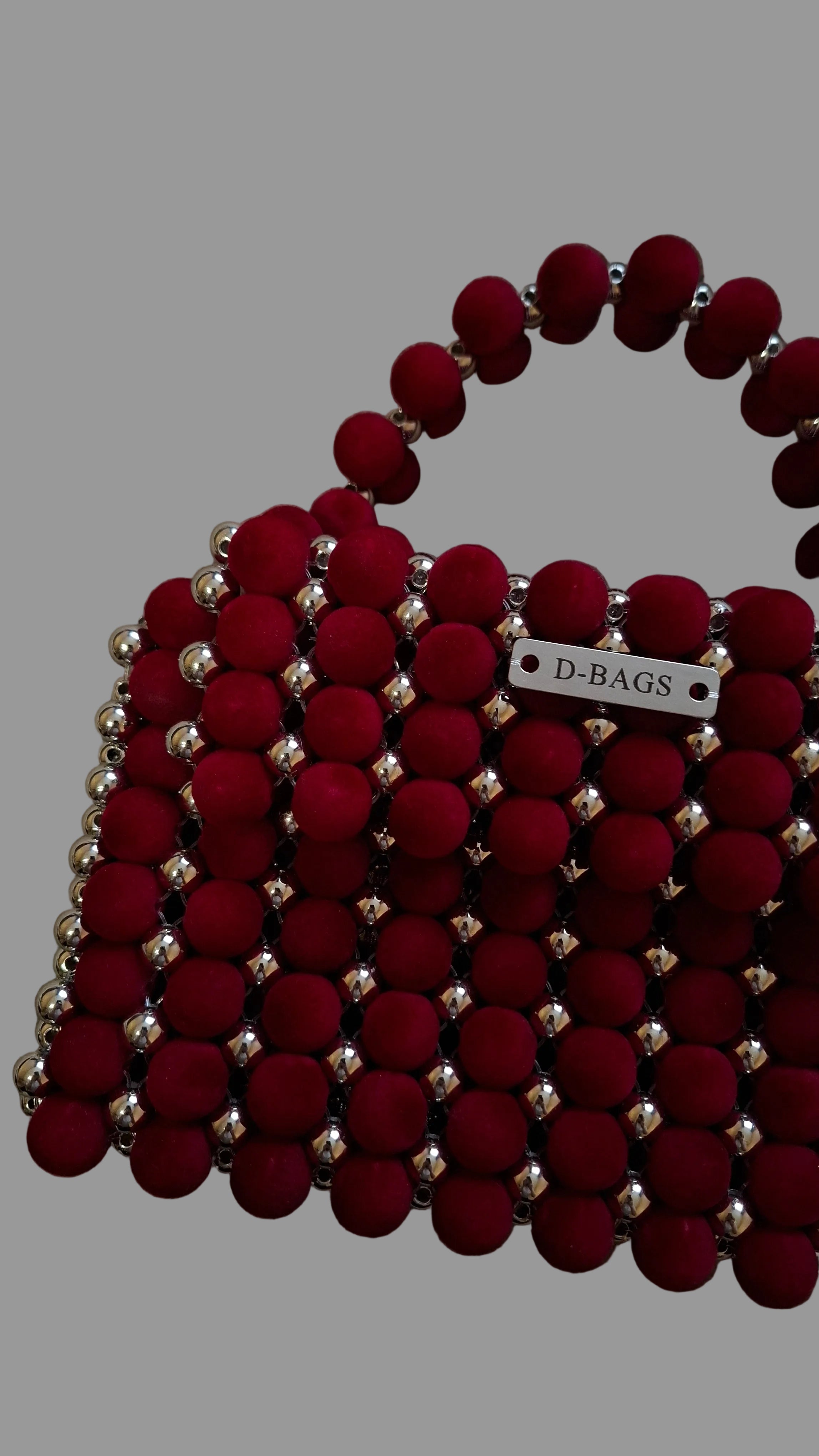 Red Velvet Luxe - Gyöngytáska